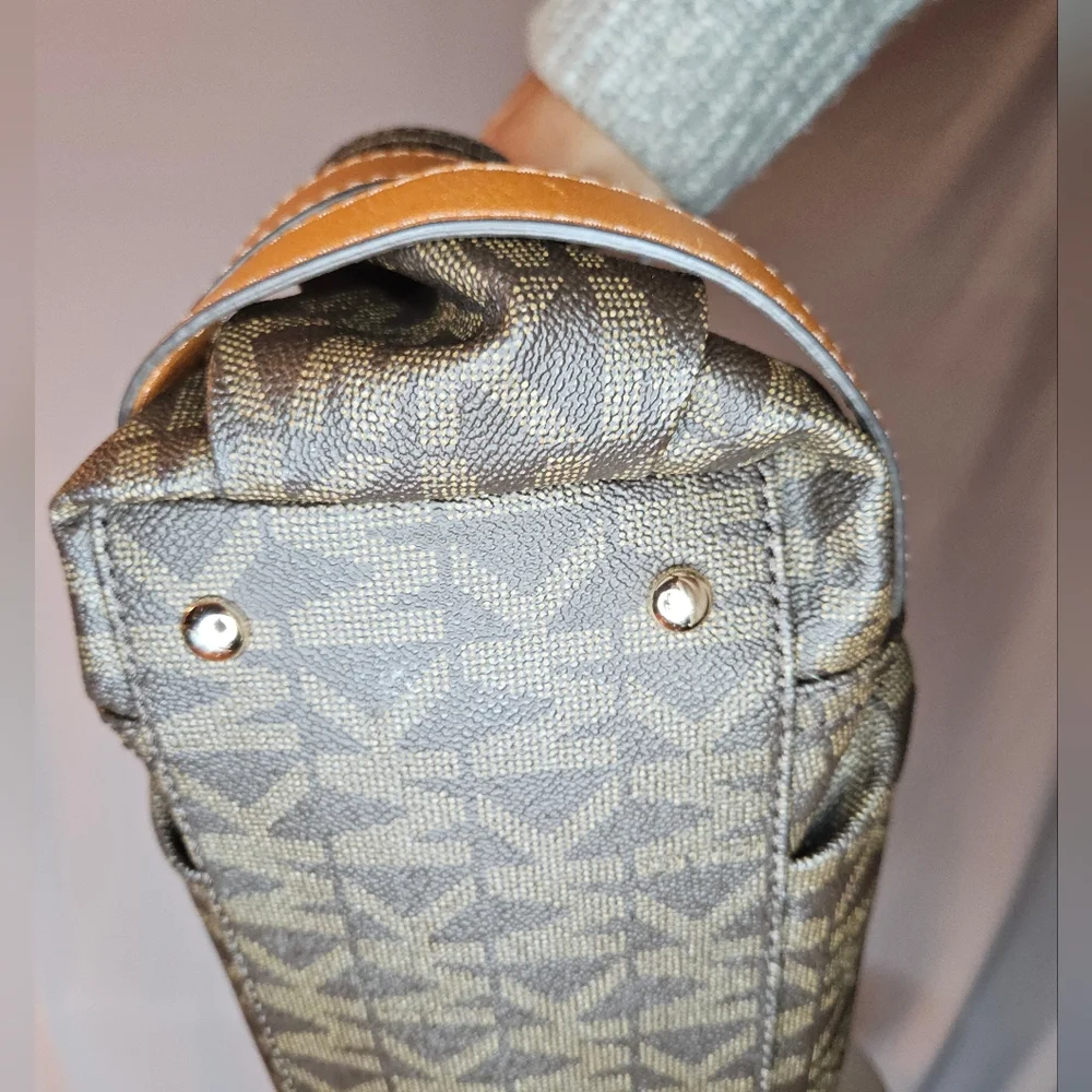 Michael Kors Brown and Tan Satchel